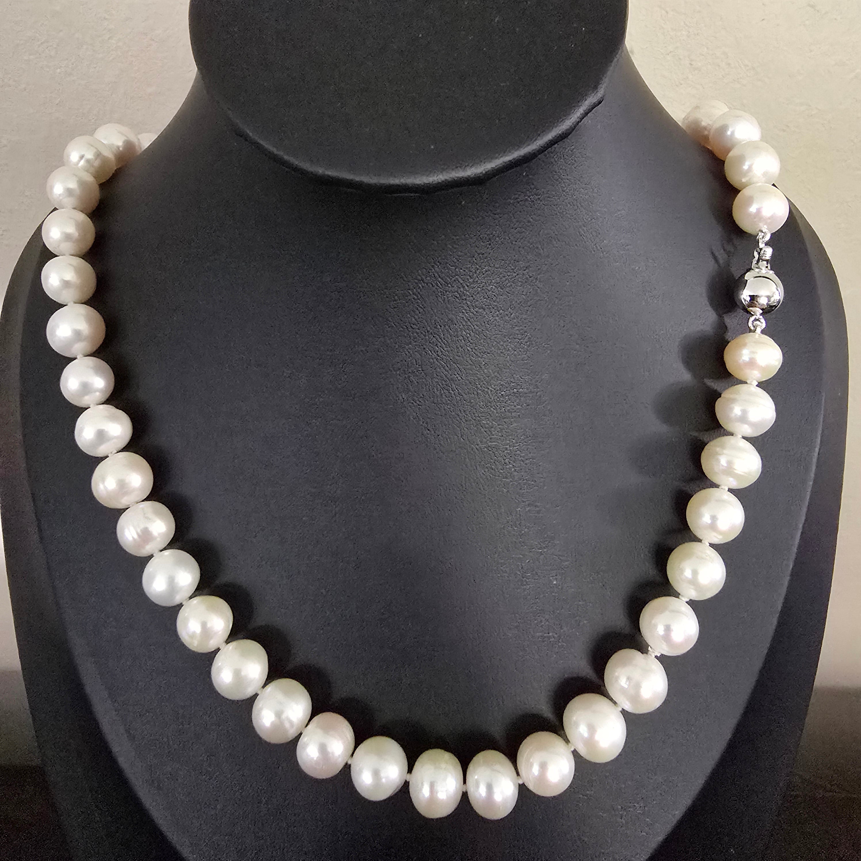 50cm 10mm Biwa Pearl Necklace