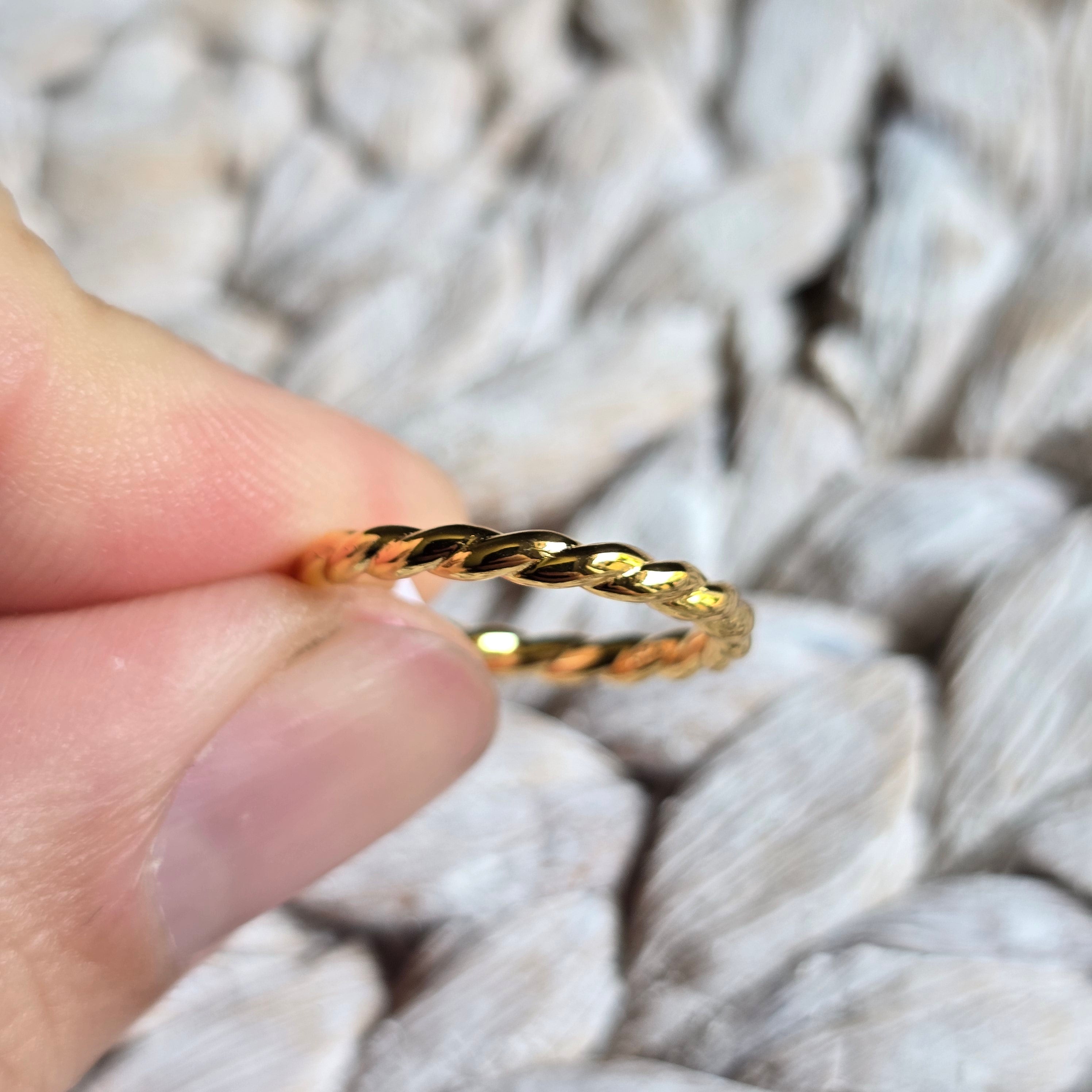 Twisted Gold ring