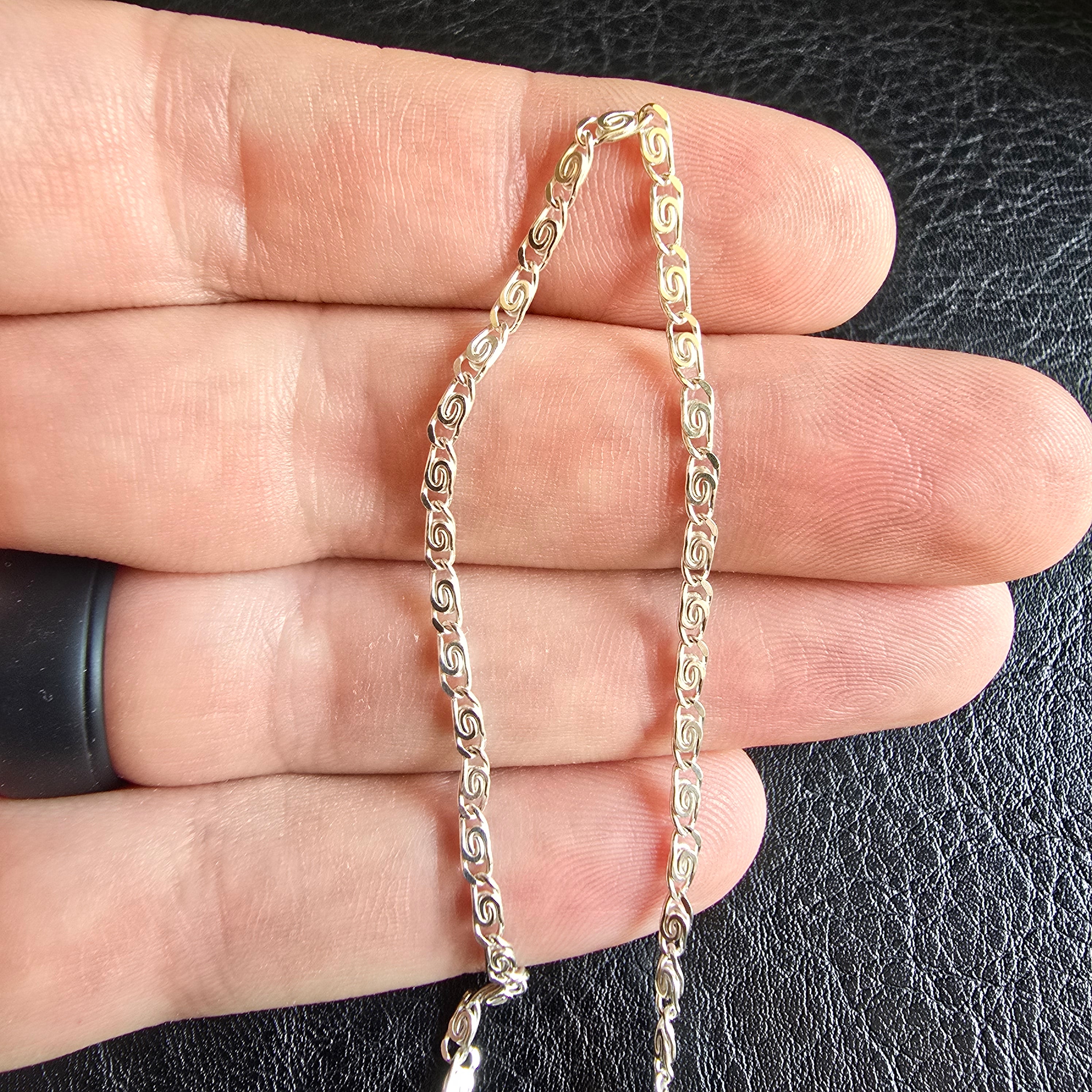 2.3mm 42cm Snail Link Necklace