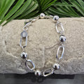 20.5cm Paperclip 8mm Ball Bracelet