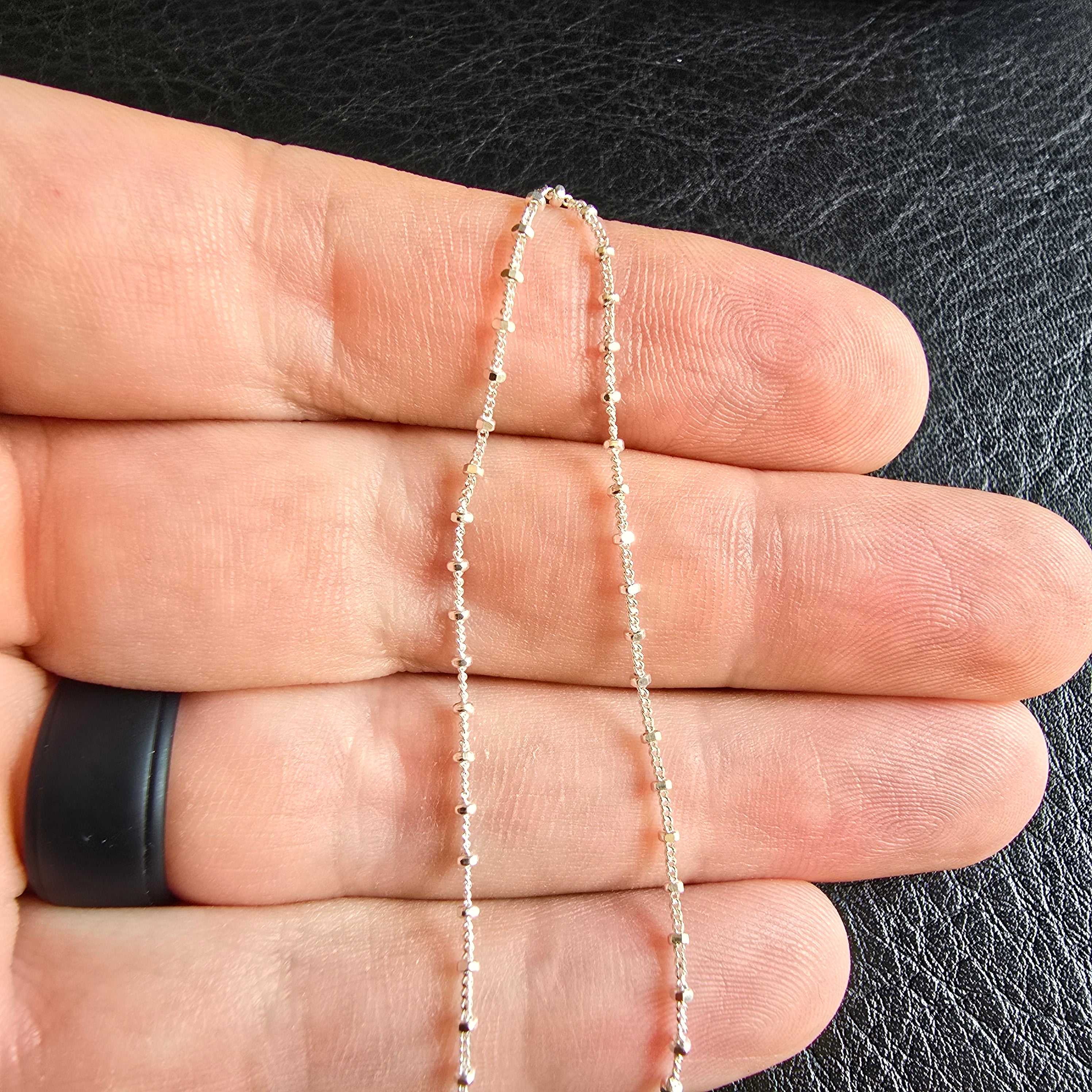 Fine Ball 5mm Space Necklace