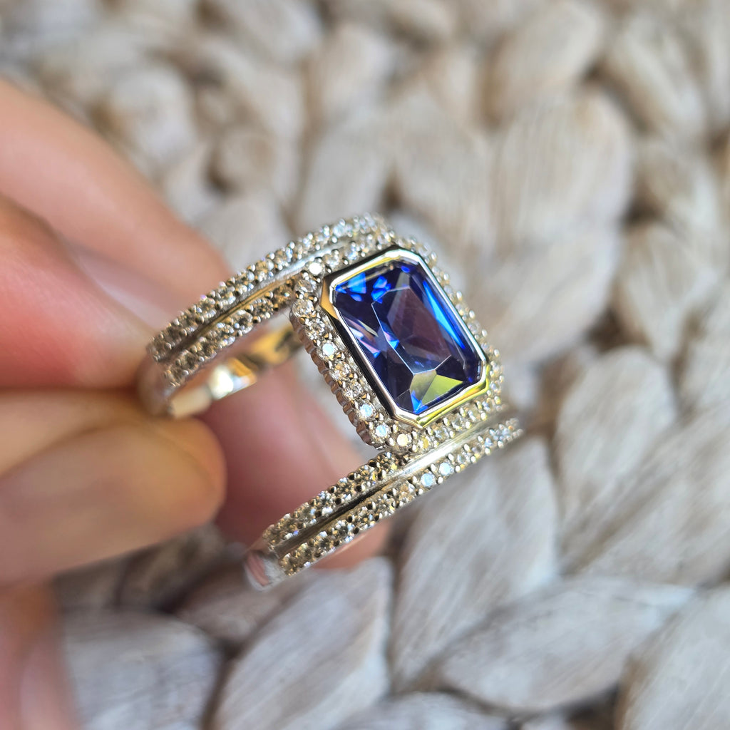 Purple Garnet ring