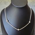 2.3mm Popcorn & Silver Ball Necklace