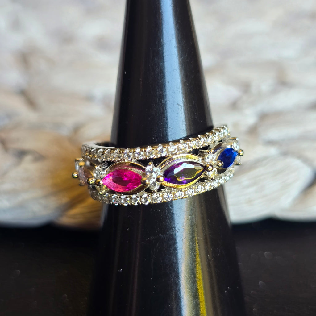 Tutti Frutti Cz ring