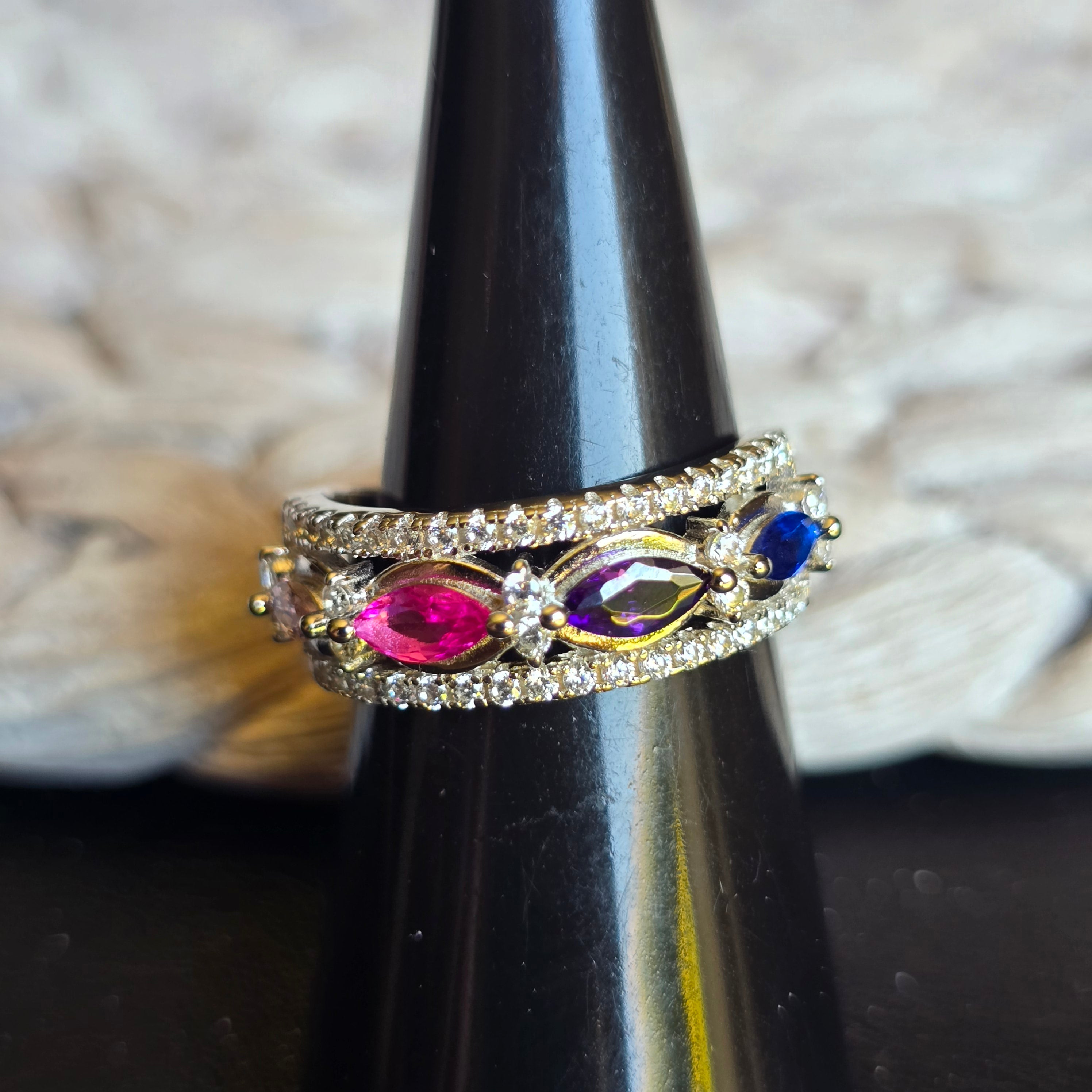 Tutti Frutti Cz ring