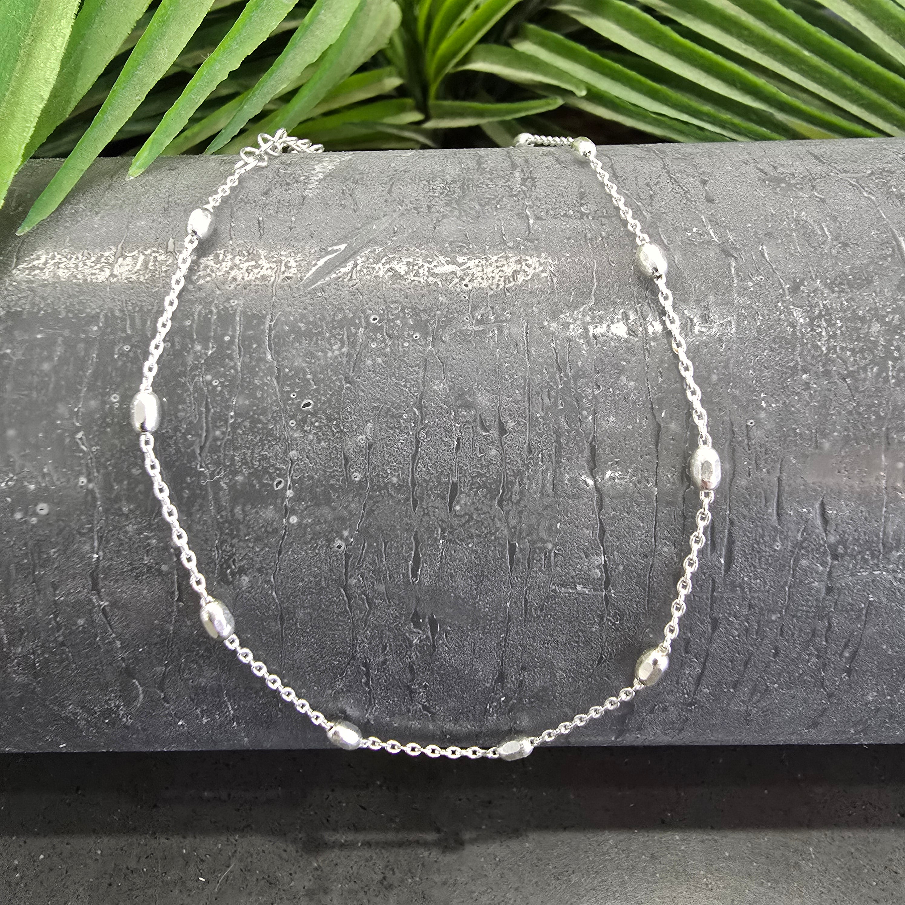 26 Oval Ball Anklet