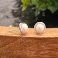 10mm Pearl Halo Cz Stud