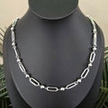60cm 6mm Ball Paperclip Necklace