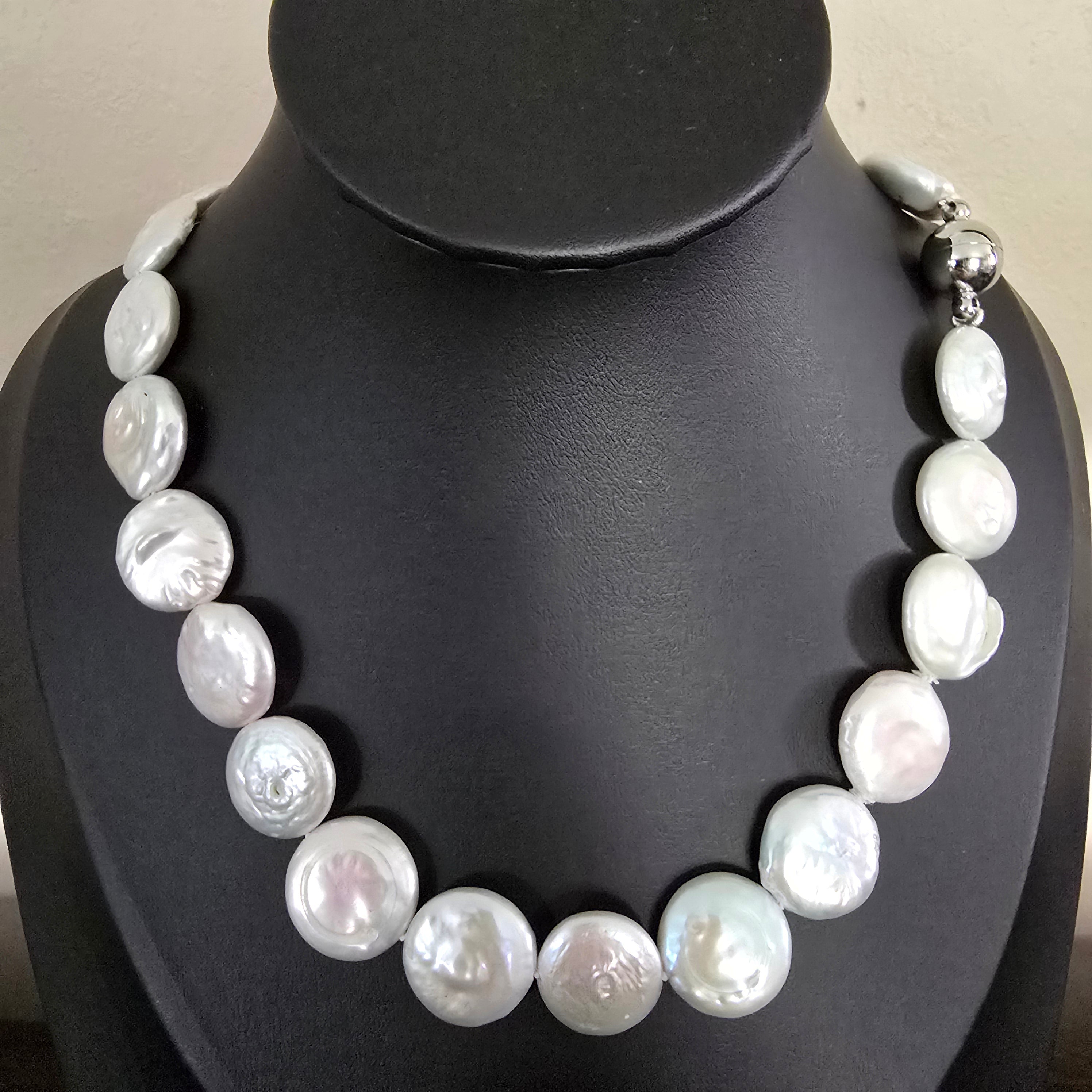 50cm 16mm Pearl Penny Necklace