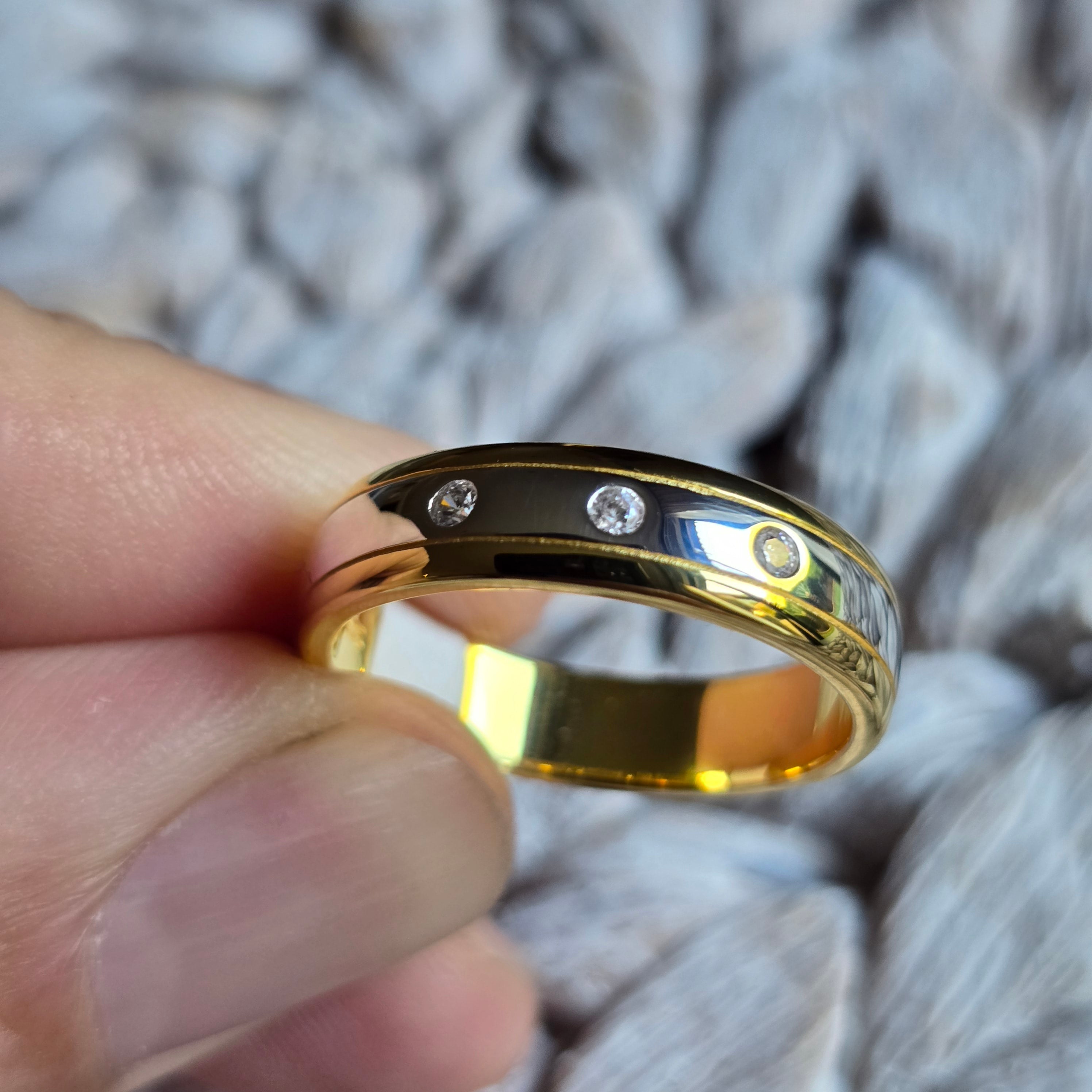 Cz Gold Plated