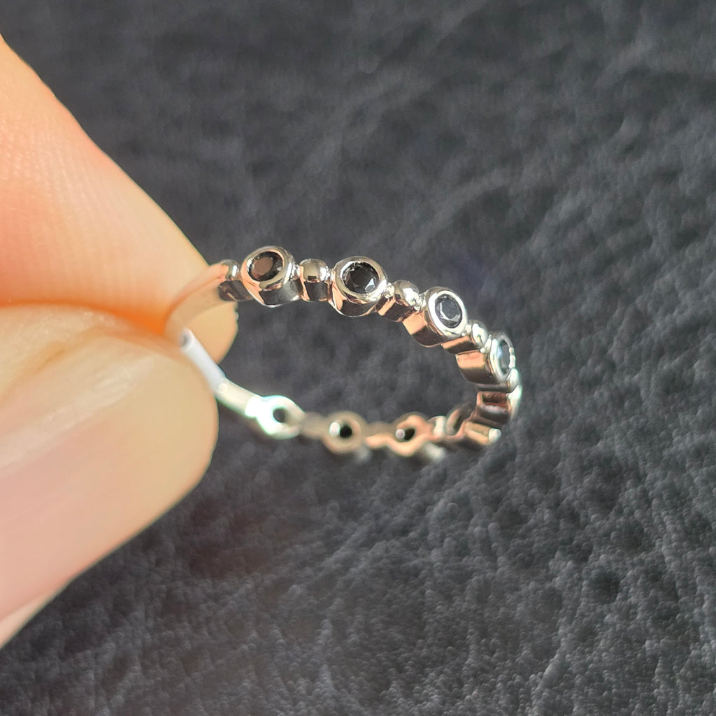 Dainty Black Onyx ring
