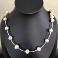 45cm Twist Tube 10mm Pearl Necklace