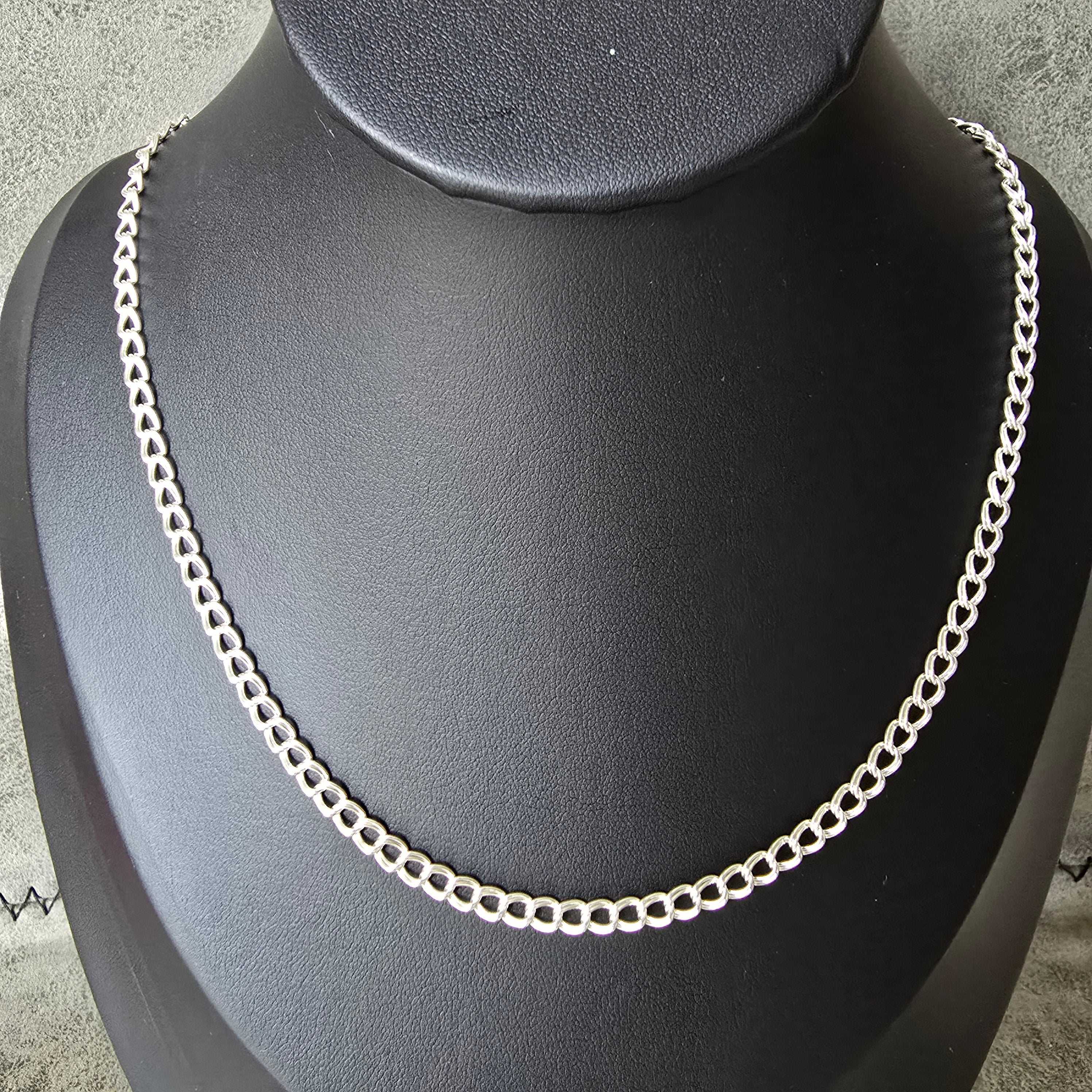 50cm 4.5mm Flat Curb Necklace
