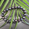 Black Peacock Pearl Elastic Bracelet