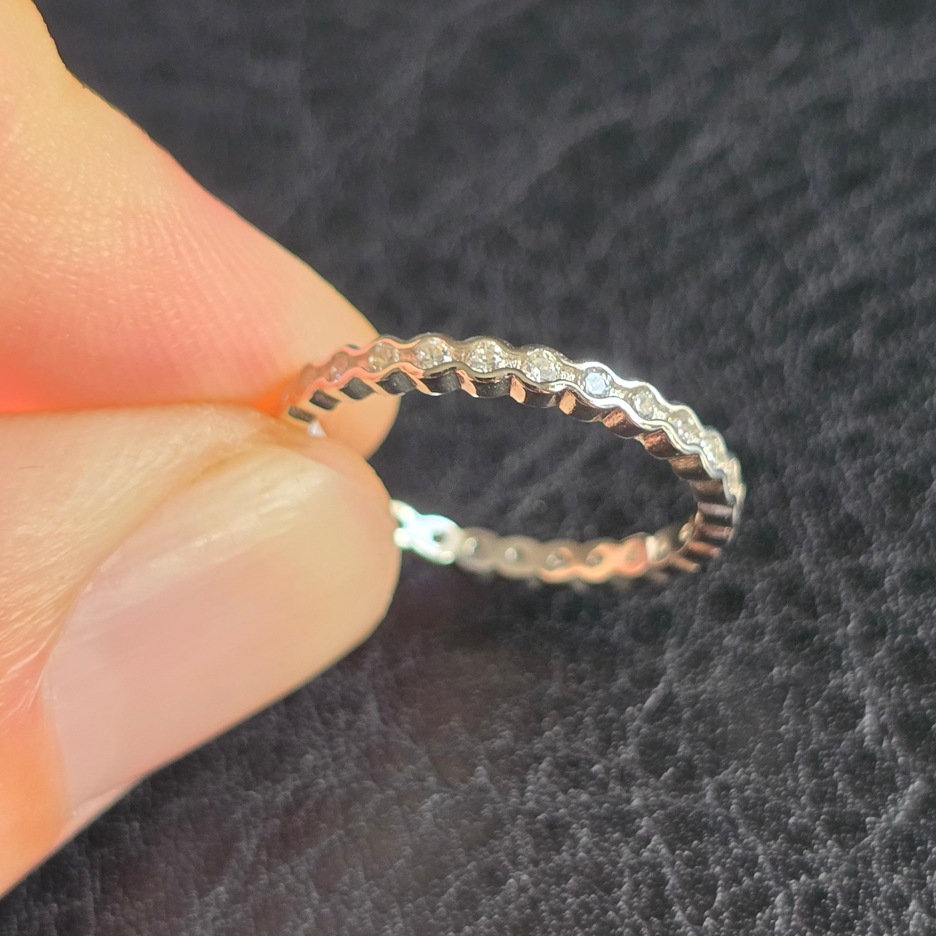 Round Dainty Eternity ring