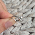 Cz Wishbone ring