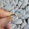 Round Moon Stone ring