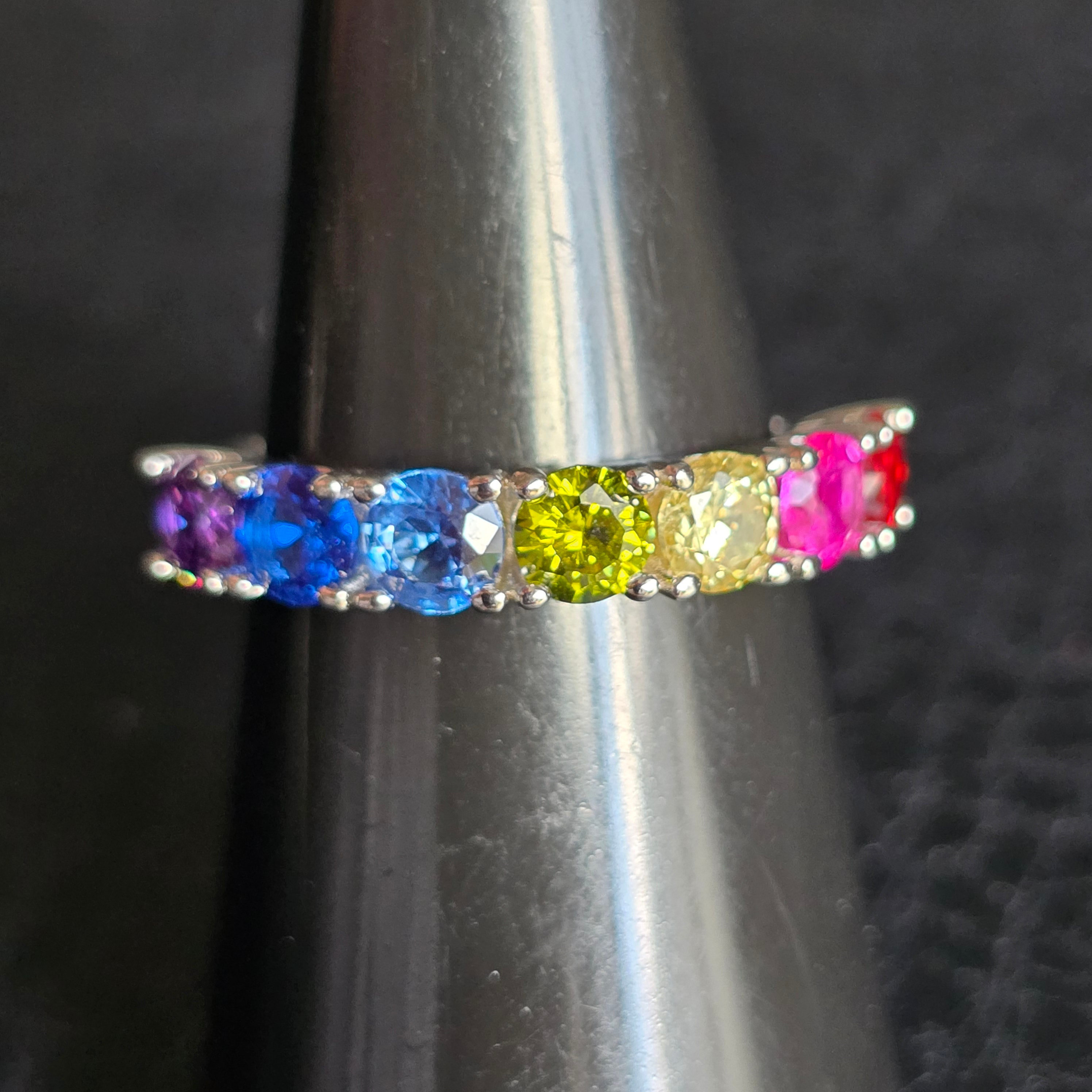 Half Round Tutti Frutti ring