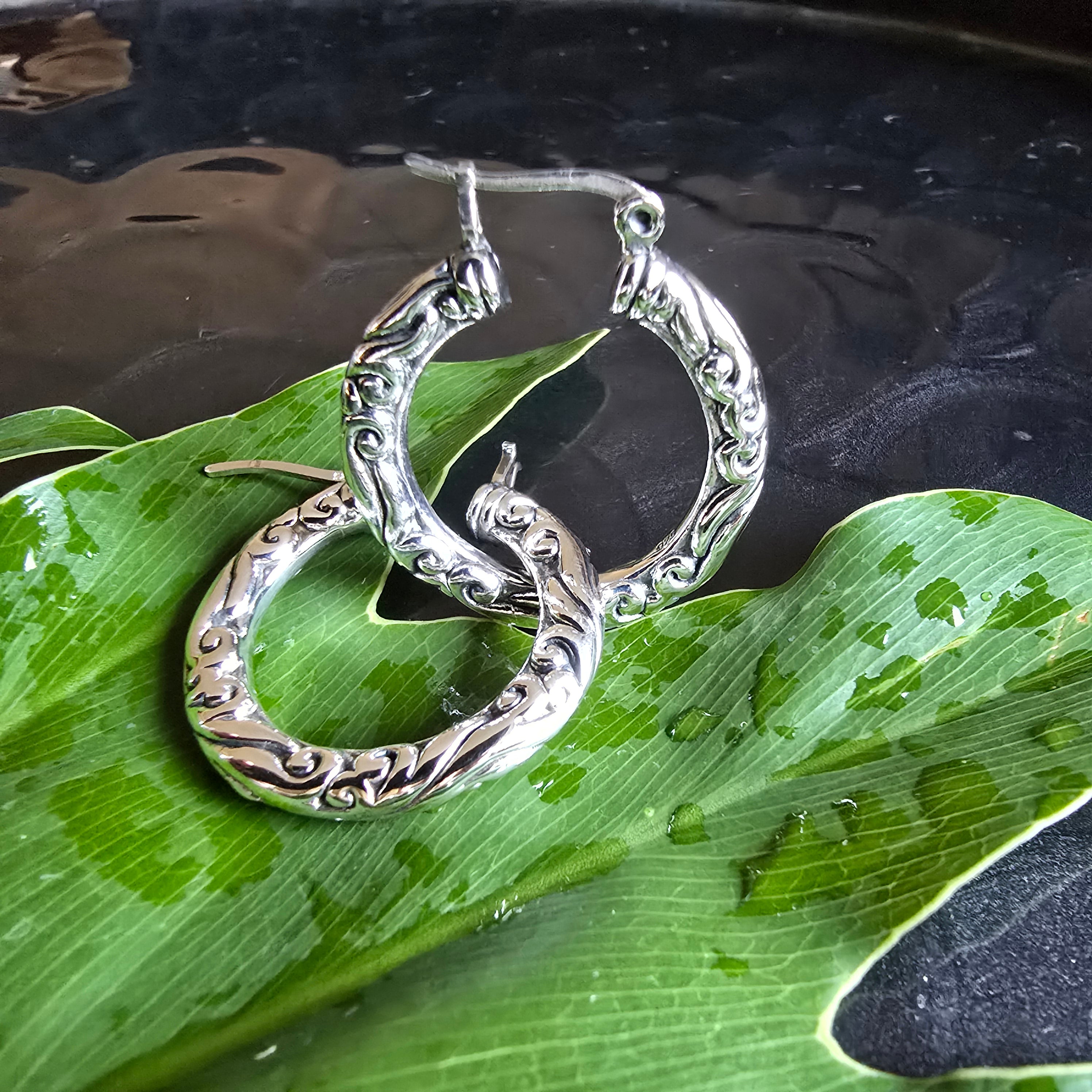 30mm Filigree Hoops