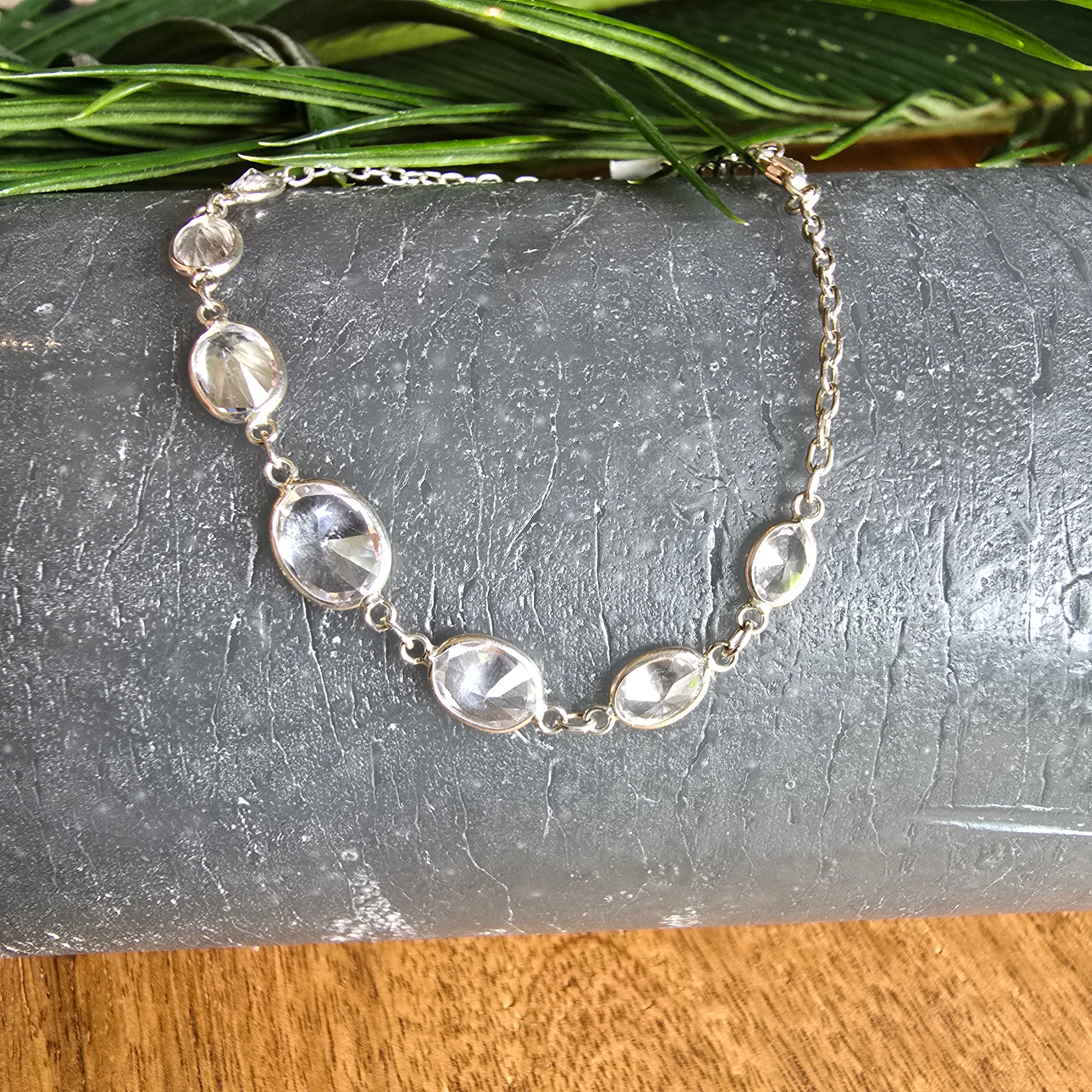 16-19cm Adjustable Oval Cz Bracelet