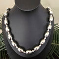 55cm Oval Ball Necklace 19×12mm