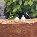 36mm Dangling Oval Pearl