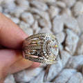 Oval Halo Cz ring
