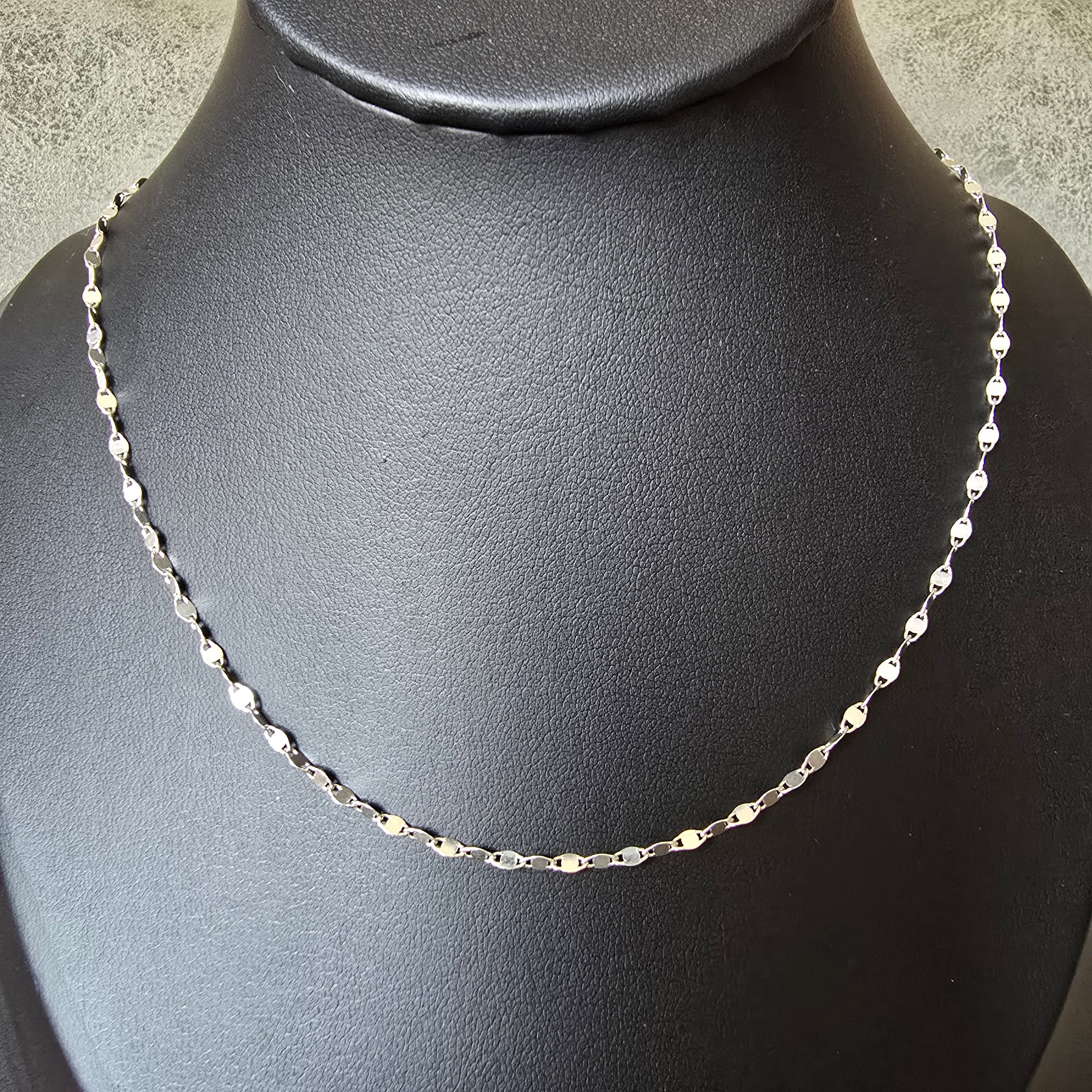 2.3mm Sequin Link Necklace