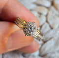 Round Halo Cz ring