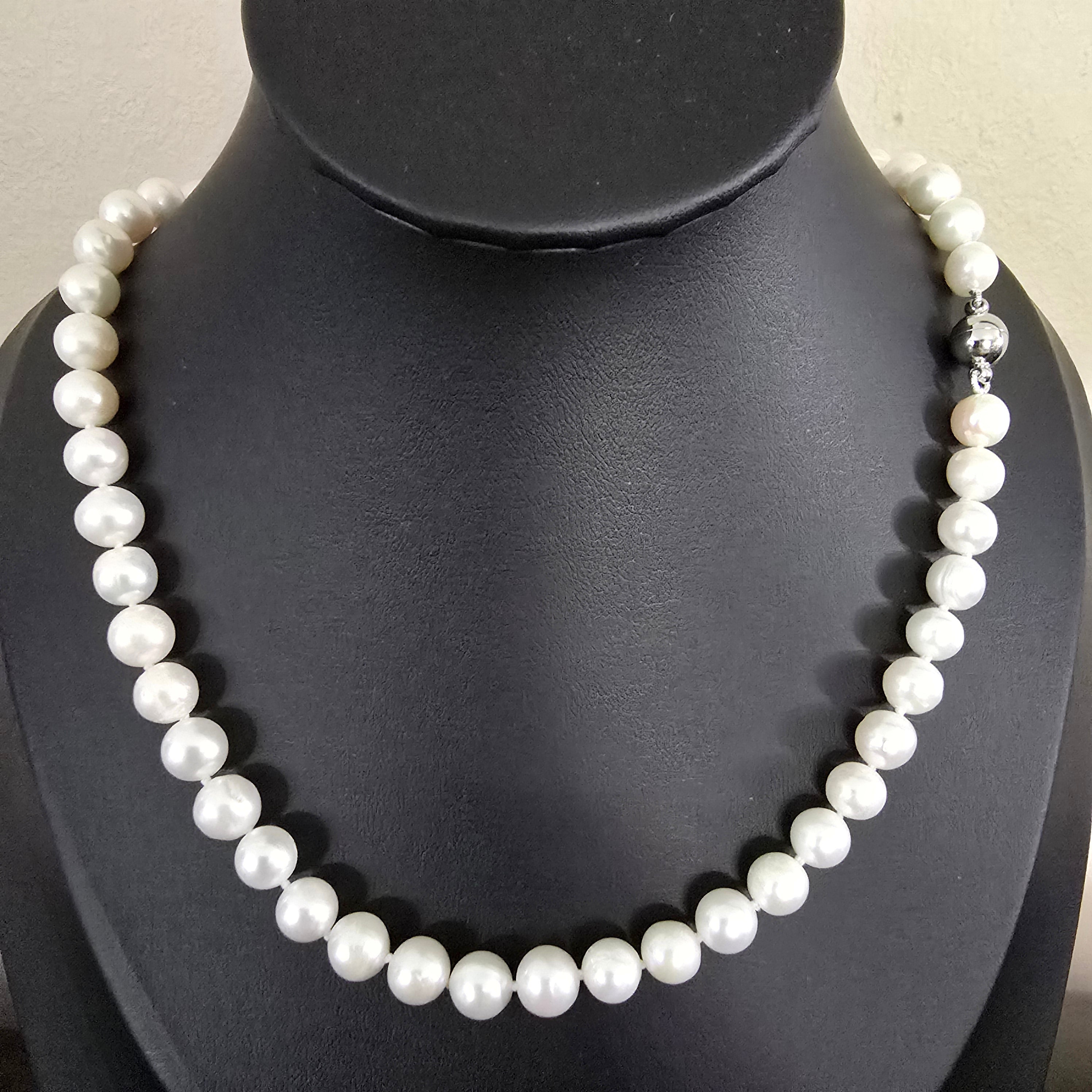 45cm 8mm Pearl Magnetic Clasp