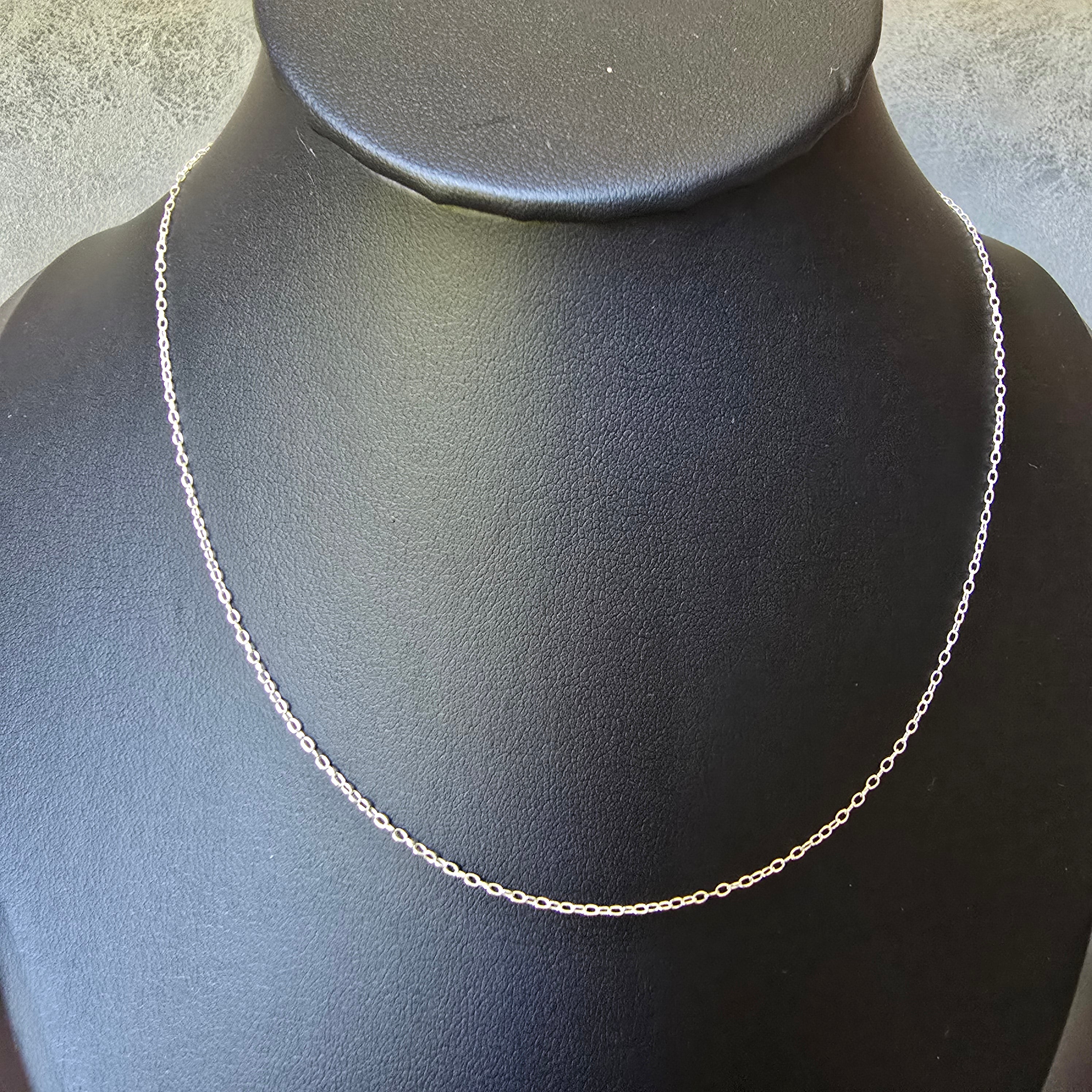 1mm Oval Link Necklace