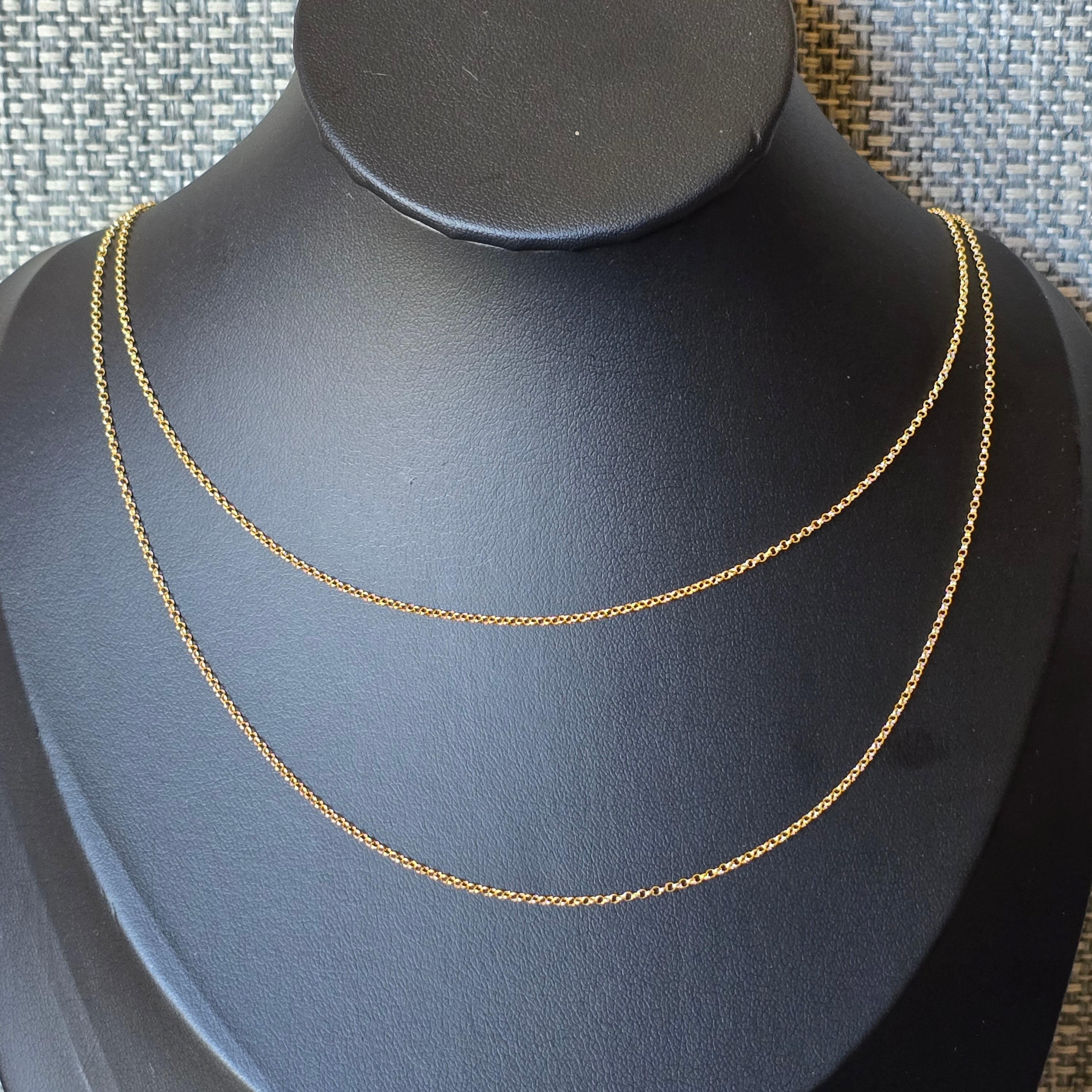 Fine Rolo Gold Necklace