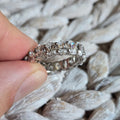 Oval Cz Eternity ring