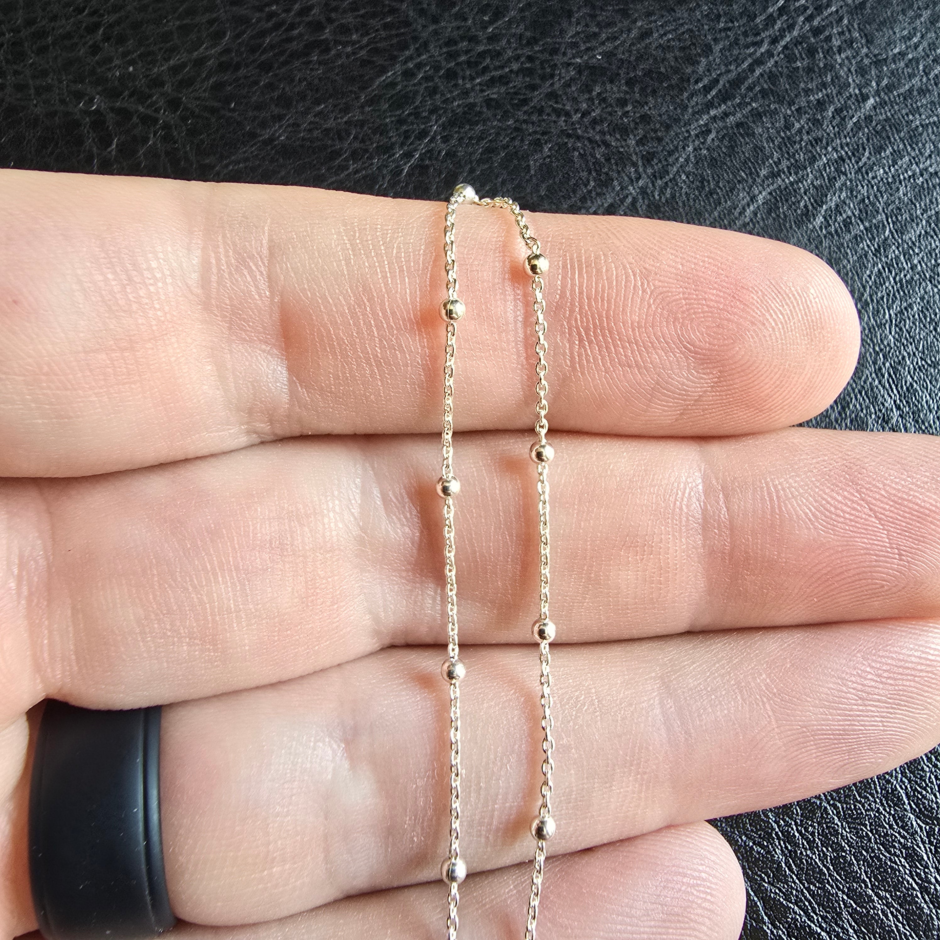 2mm Silver Ball Necklace