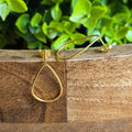 24mm Teardrop Gold Stud