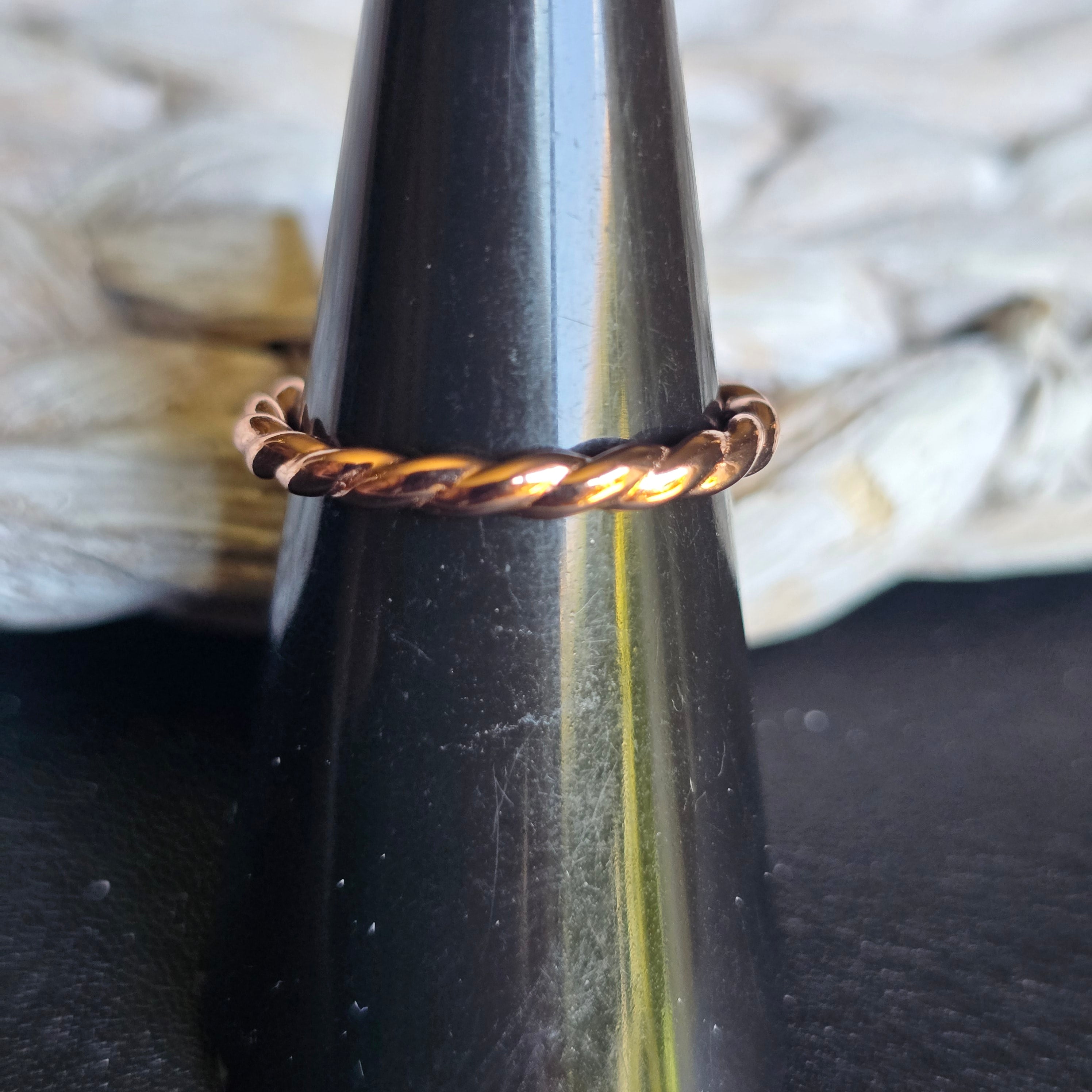 Twisted Rose Gold ring