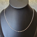 1.9mm Fine Sequin Link Necklace
