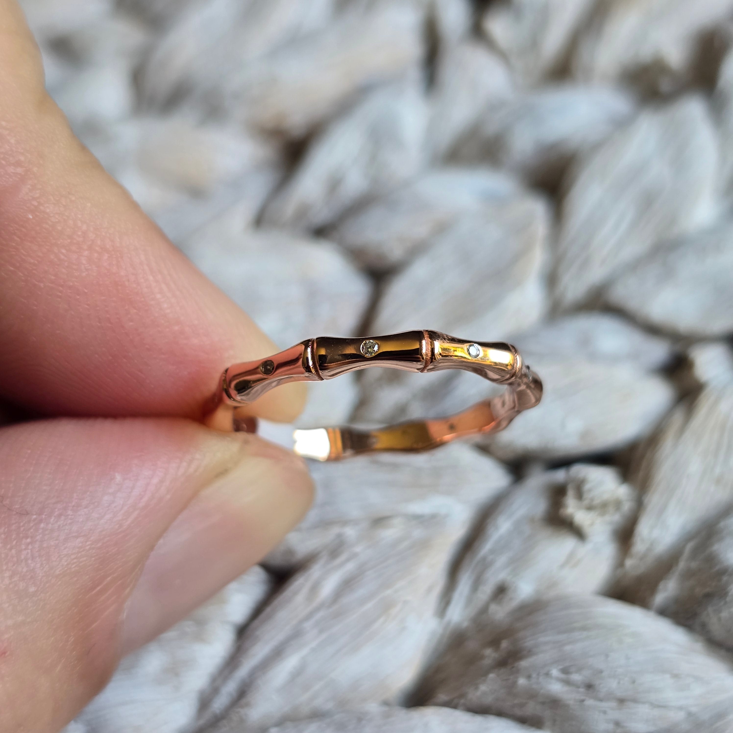 Rose Gold Cz ring