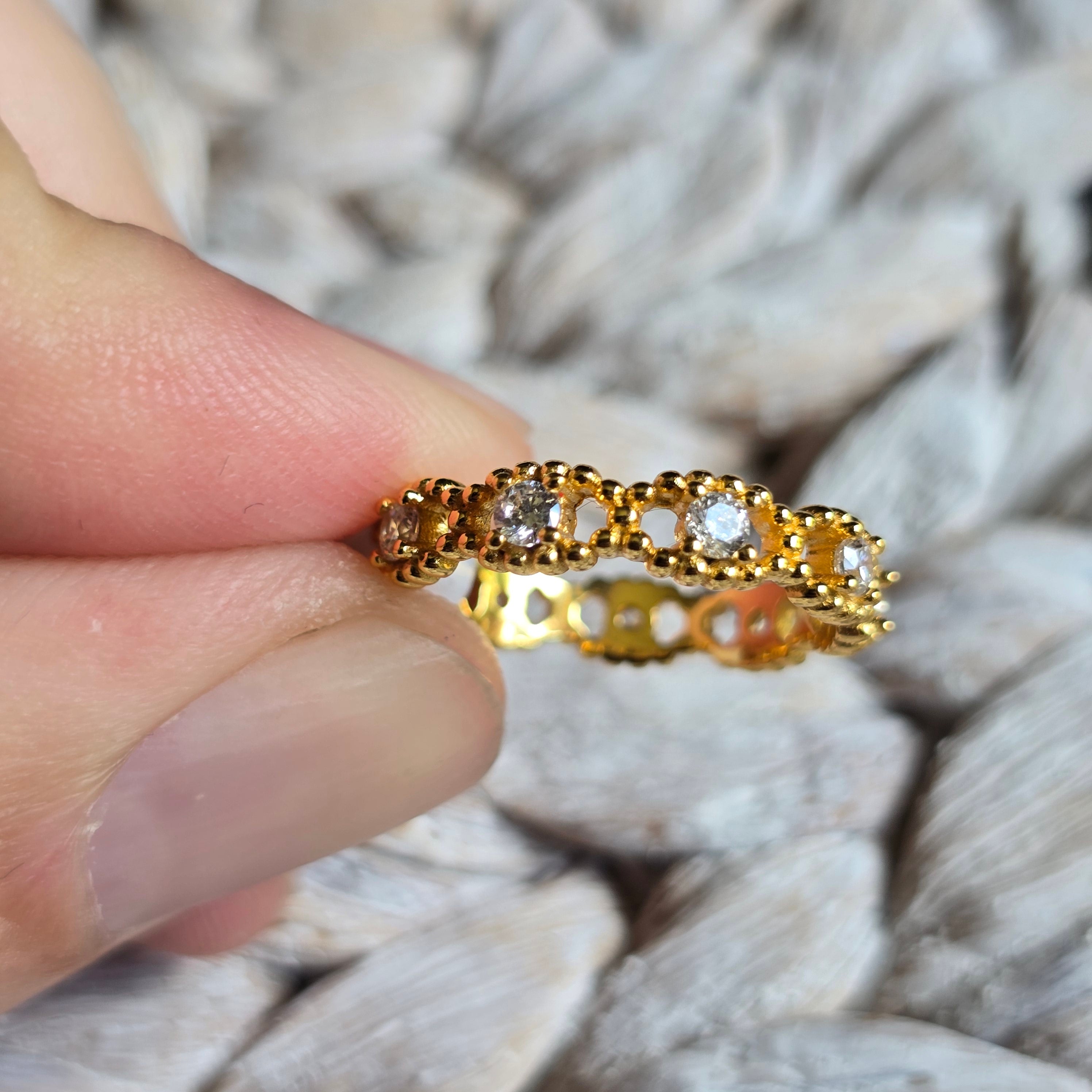 Gold Cz ring