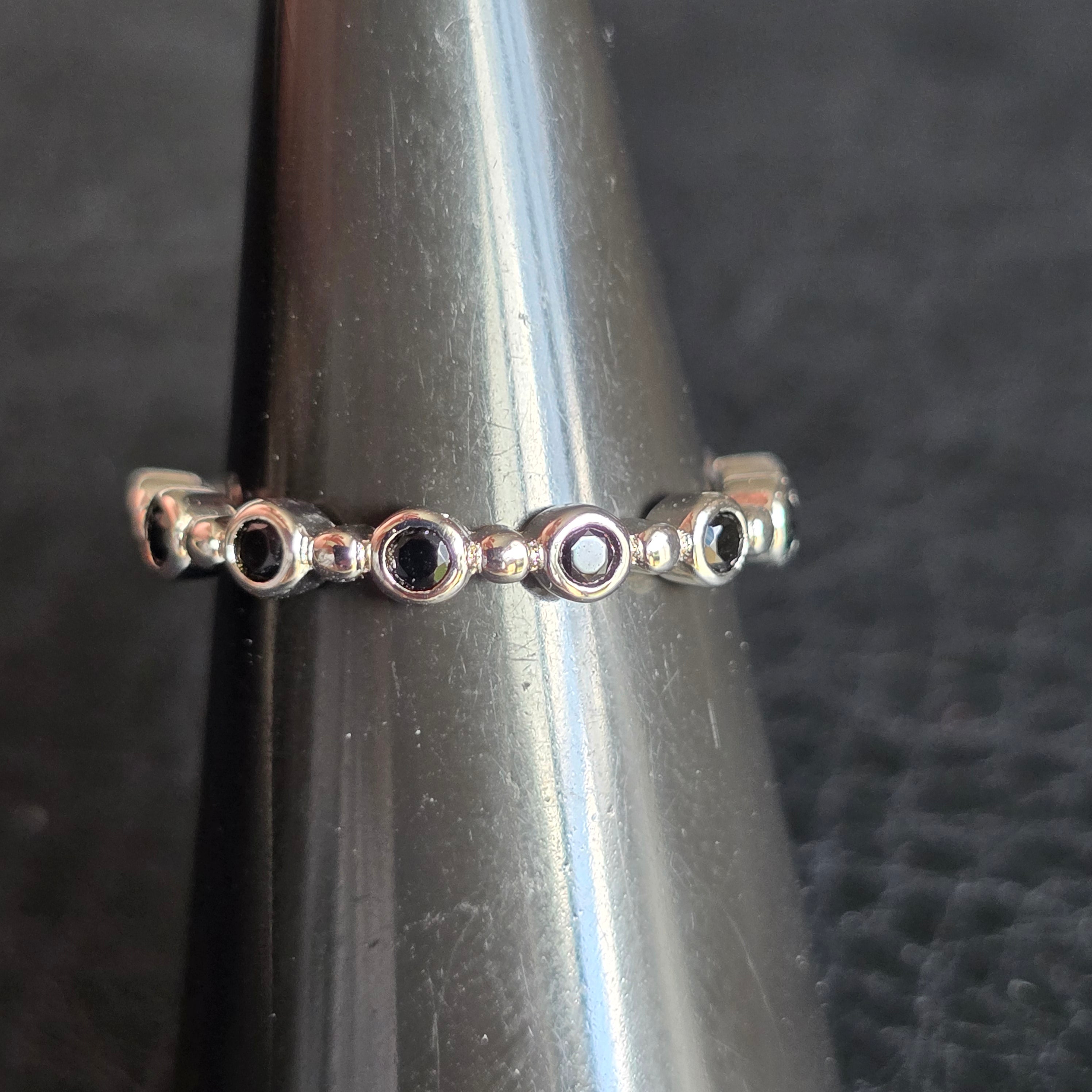Dainty Black Onyx ring
