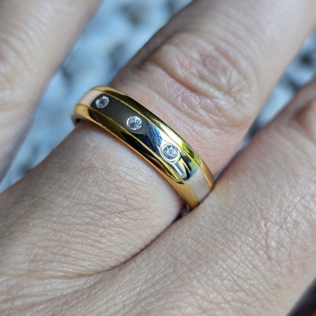 Cz Gold Plated