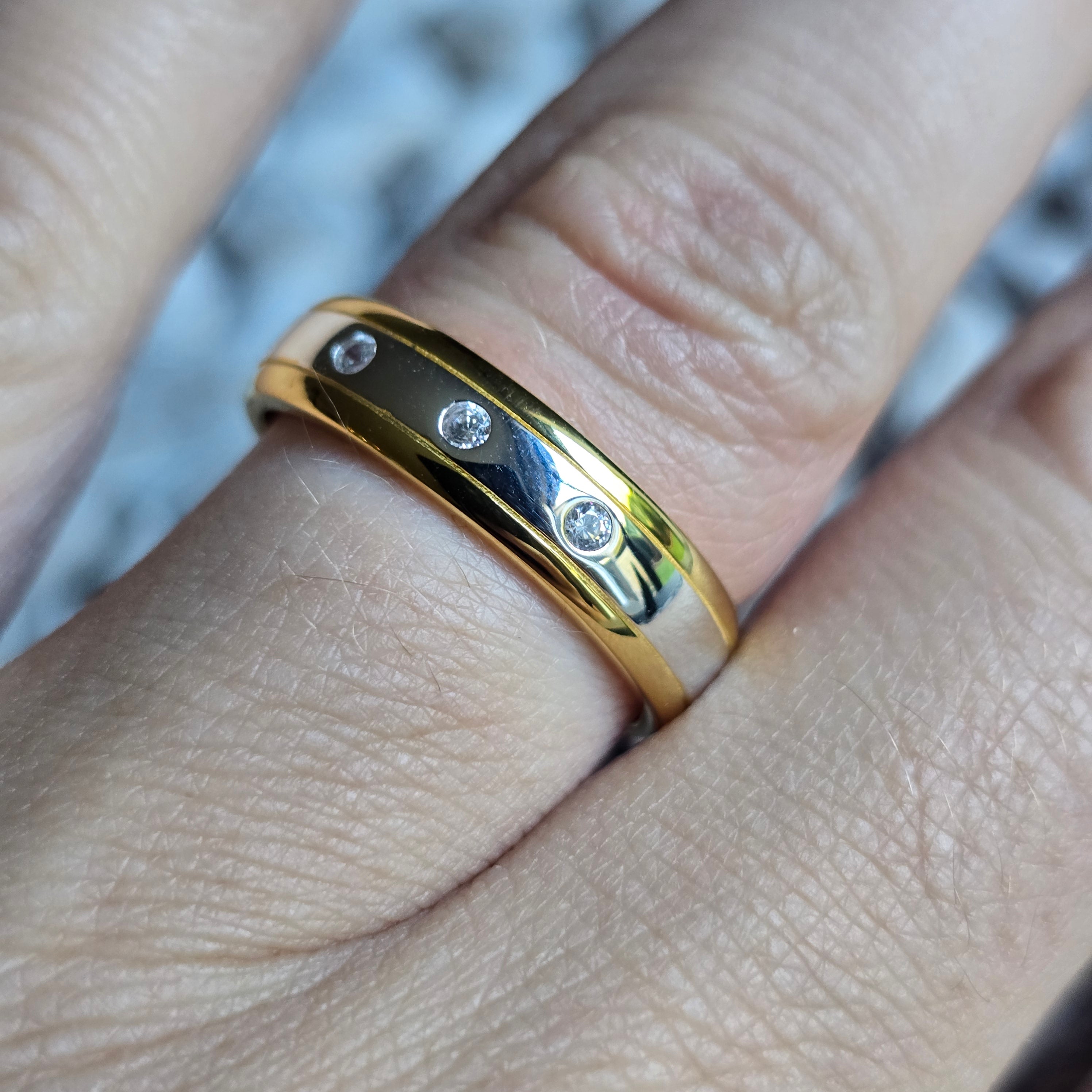 Cz Gold Plated