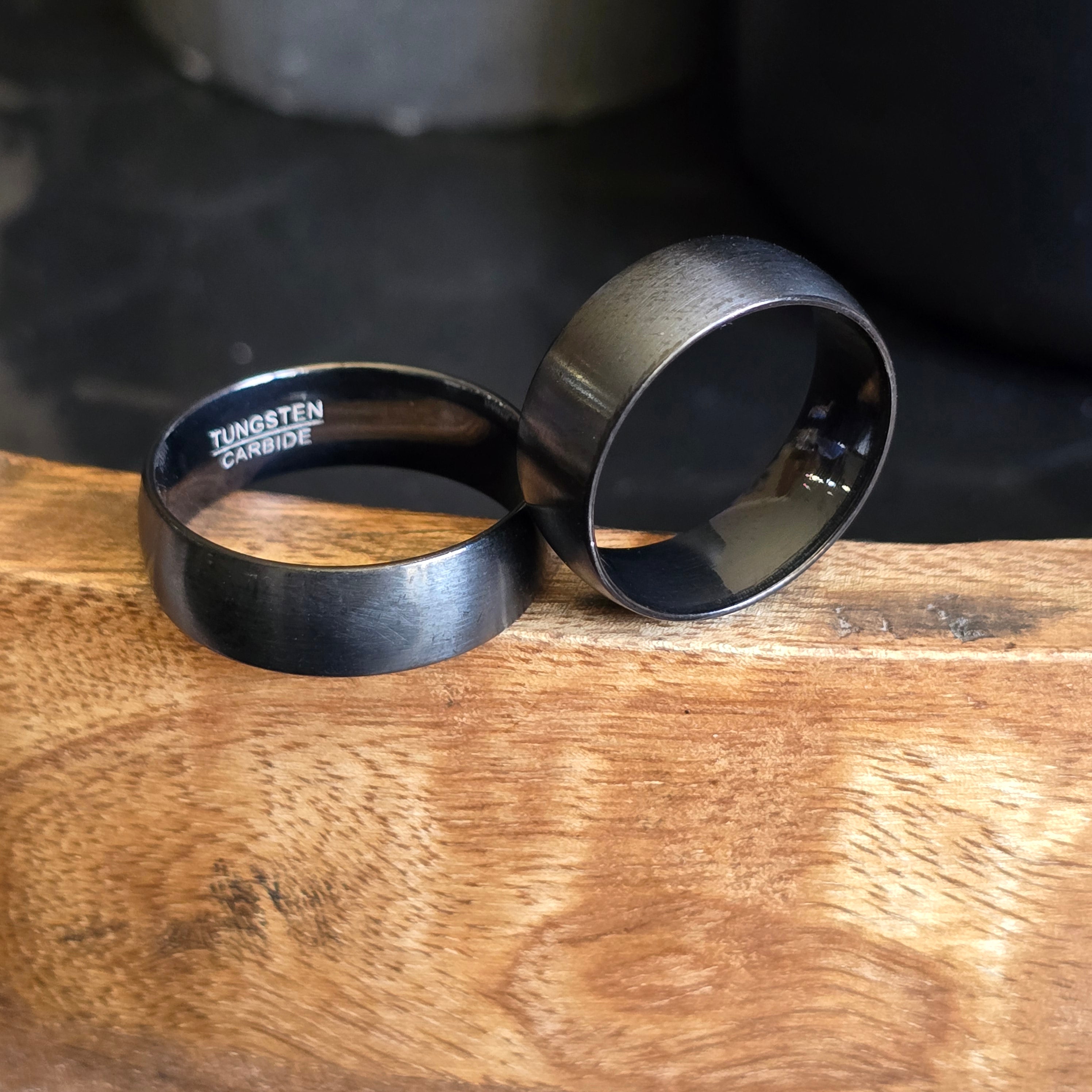 8mm Plain Brushed Ring