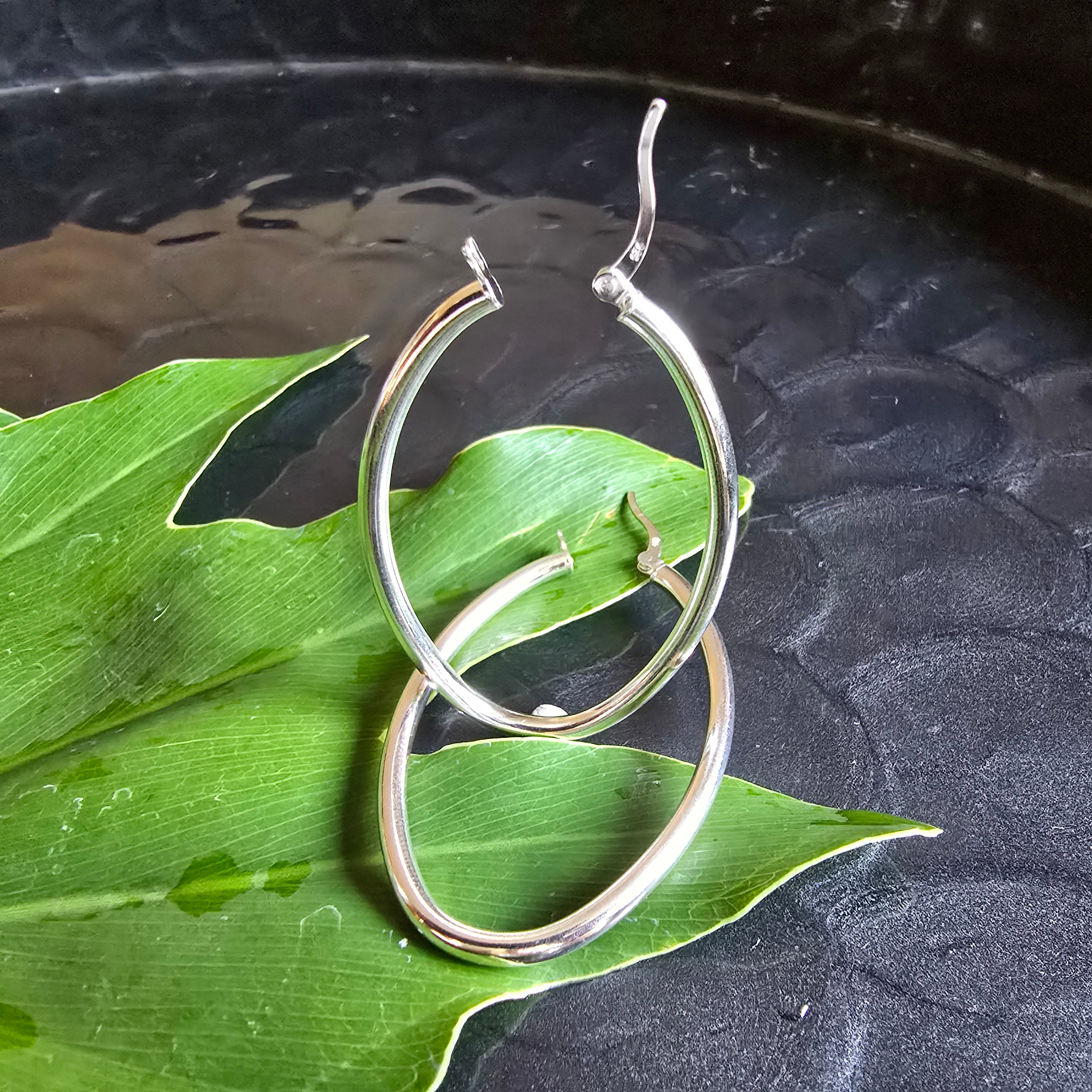 45mm Oval 2.5mm Hoops