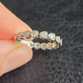 Cz Heart Eternity ring