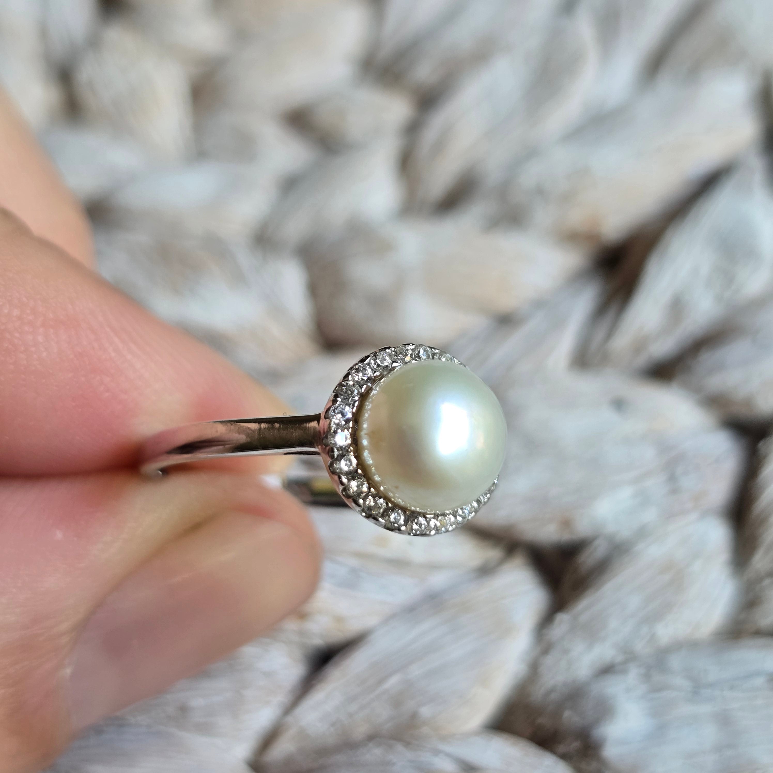 Pearl Halo ring
